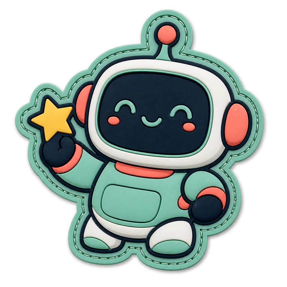 Patches de PVC macio com velcro