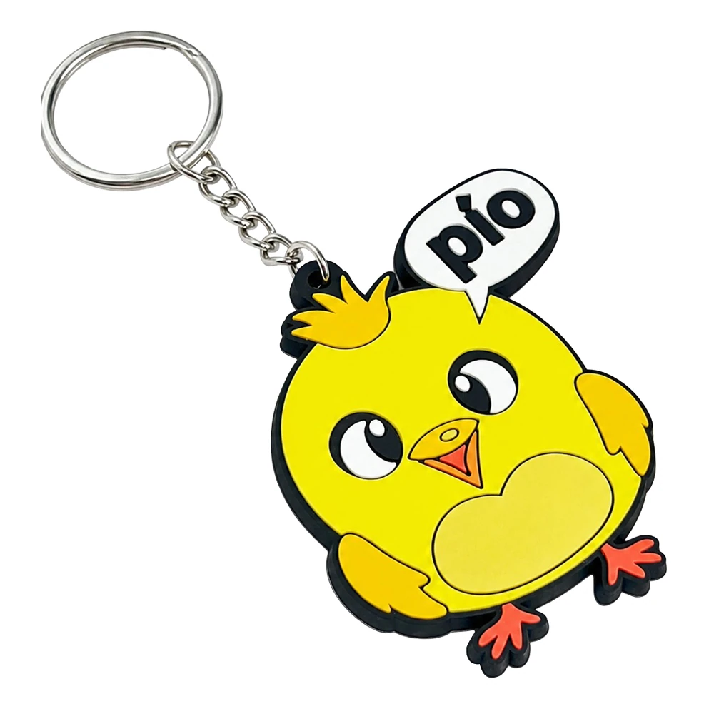 Chaveiros personalizados de PVC macio 3D