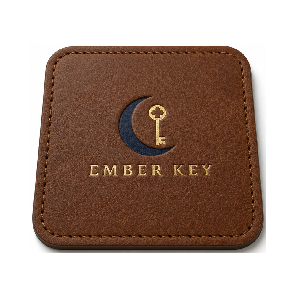 Porta-copos de couro personalizados