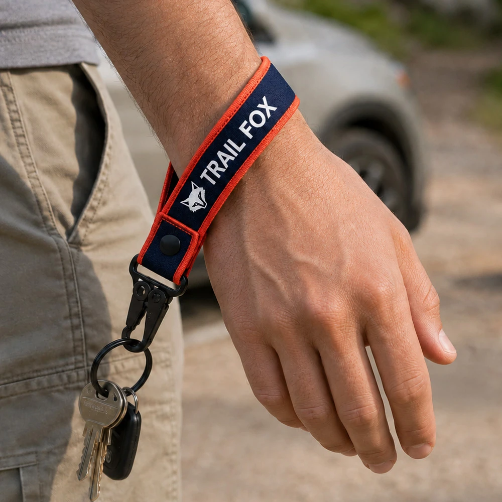 Chaveiros tecidos personalizados para pulso 4